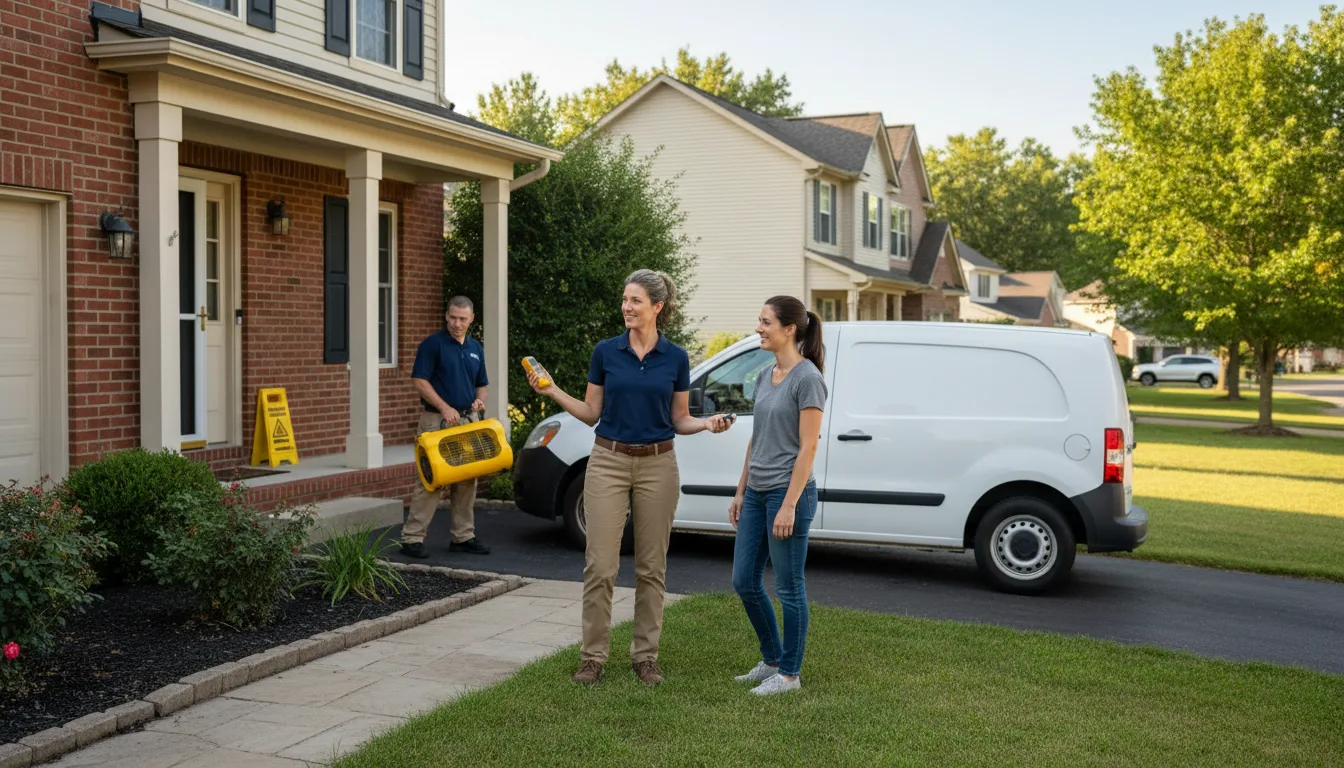 Residential water damage restoration in Gautier, MS